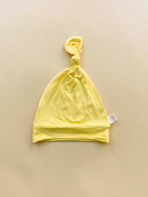 Button - Front Bodysuits with a Classic and Timeless AppealTop Knot Hat | Lemon | Bamboo