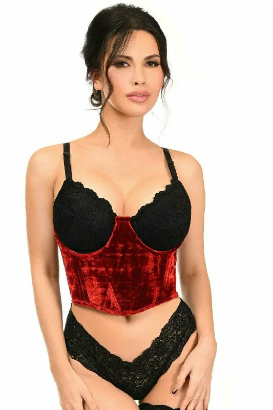 leather women bustiers and corsetsRed Velvet Underwire Waist Cincher Corset