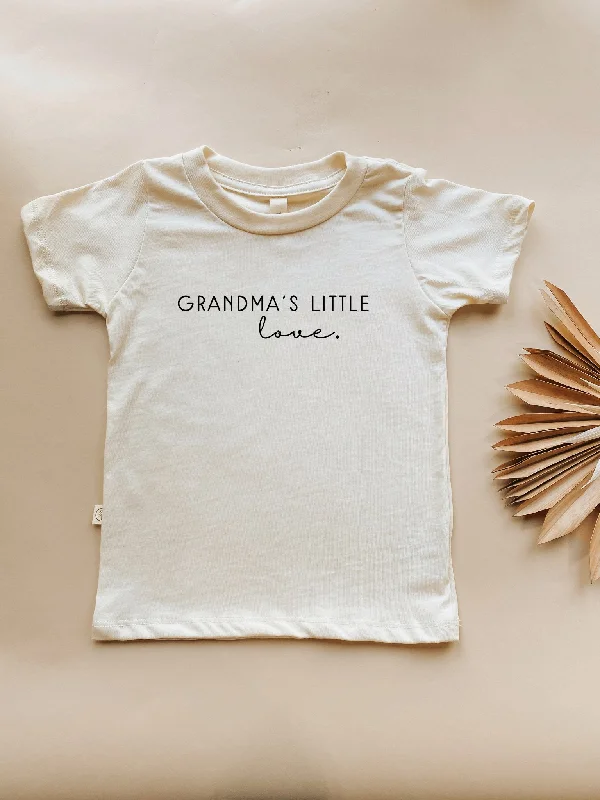 Crop Bodysuits to Pair with High - Waisted BottomsKids Graphic Tee | Grandma's Little Love | Organic Cotton