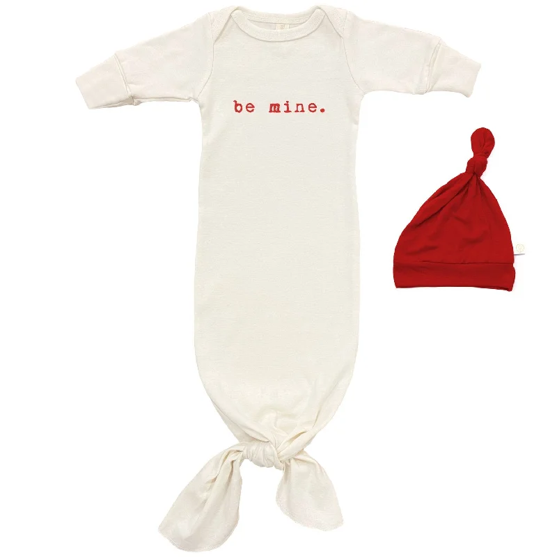 Button - Front Bodysuits with a Classic and Timeless AppealBe Mine Gown + Hat Set | Red