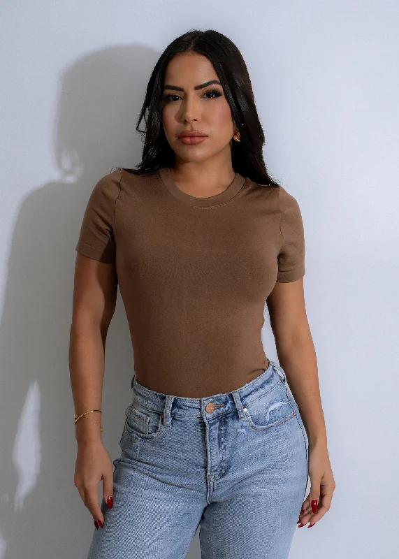 Sheer Bodysuits for a Seductive and Alluring OutfitSculpted Basics Bodysuit Brown