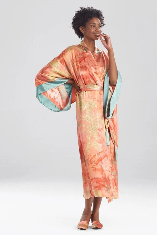 women robes for a stylish hospital staySansui Silk Robe