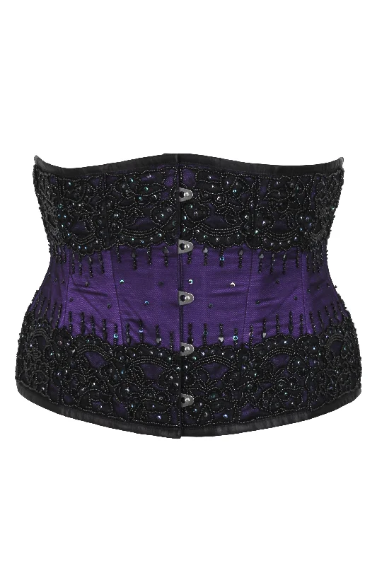 prom women bustiers and corsets dressesPurple Couture Waspie Corset