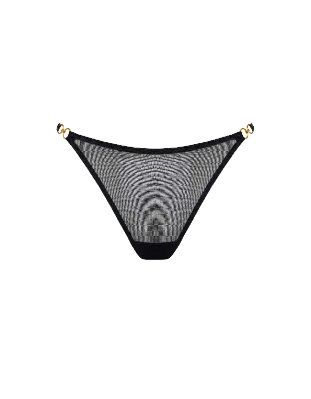 high - waisted women thongs for tummy controlRetta Thong Black