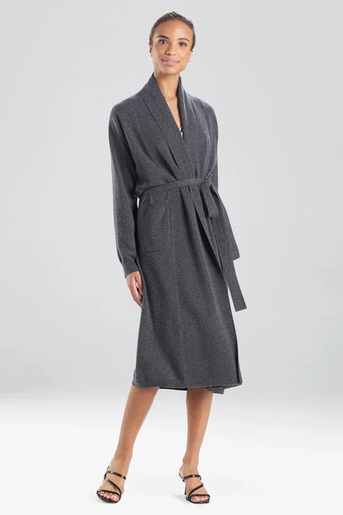 hypoallergenic women robes for sensitive skinCashmere Solid Robe