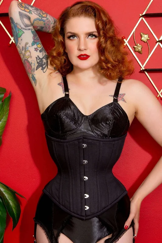 affordable women bustiers and corsetsArtemis Corset Designed by Lucy's Corsetry Hourglass Silhouette in Black