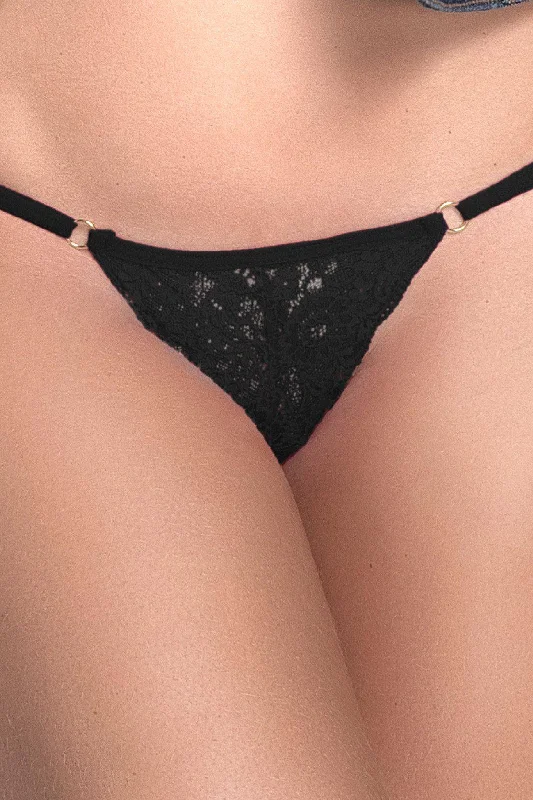 organic cotton women thongs for an eco - friendly choiceKeyhole Lace Thong