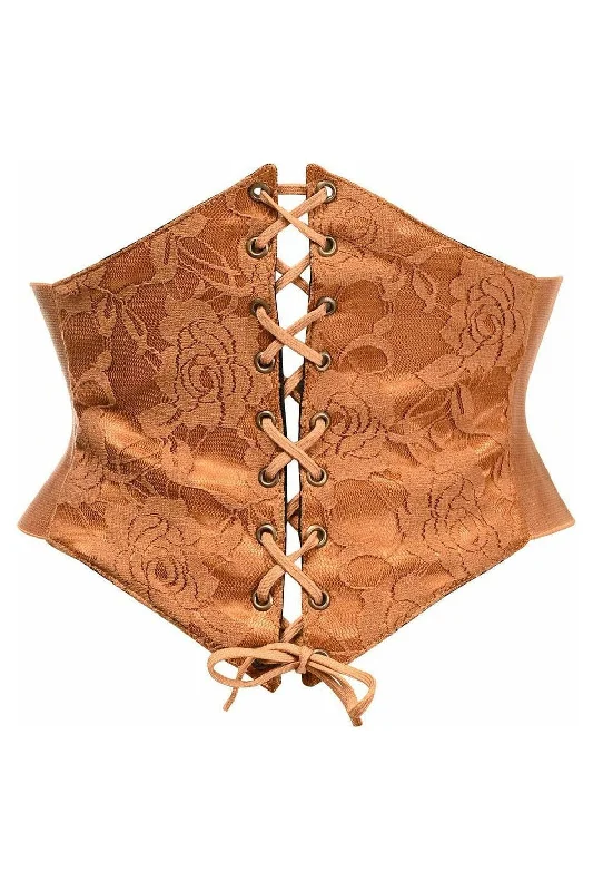 convertible women bustiers and corsetsLavish Caramel Lace Corset Belt Cincher