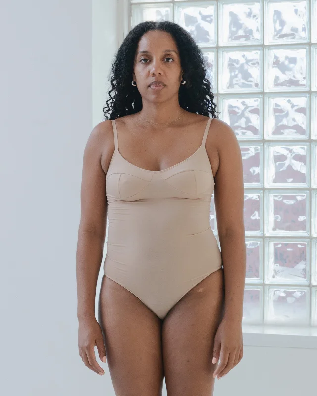 Crop Bodysuits to Pair with High - Waisted BottomsBody with Bra - Bamboo Lyocell - Haptic