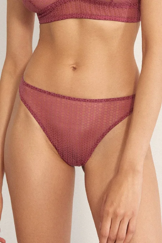 seamless microfiber women thongs for a smooth touchHoneycomb Thong in Orchid