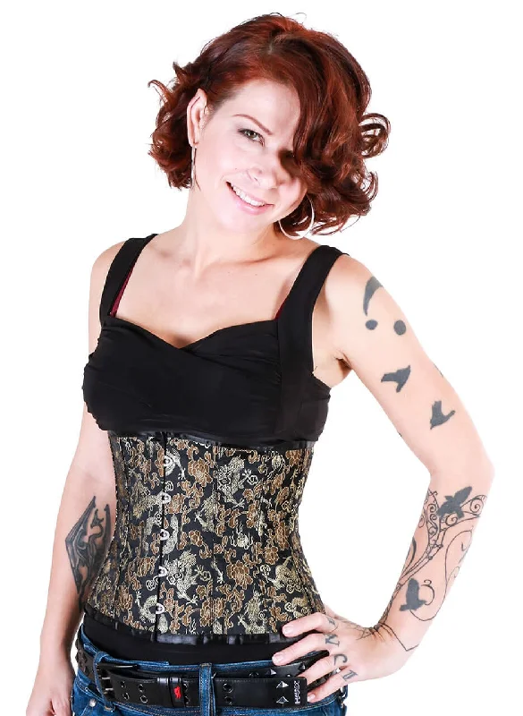 strapless women bustiers and corsets stylePlaygirl Eve Steel Boned Dragon Brocade Cincher