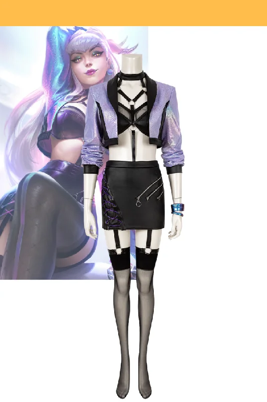 women witch cosplay costumes hat - includedLeague of Legends All Out KDA Finals 2020 Evelyn Standard Size Only Cosplay Costume