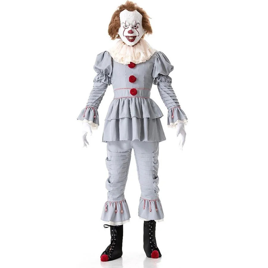 【READY TO SHIP】 Stephen King's It Pennywise Cosplay Costume Halloween Outfits mp005122