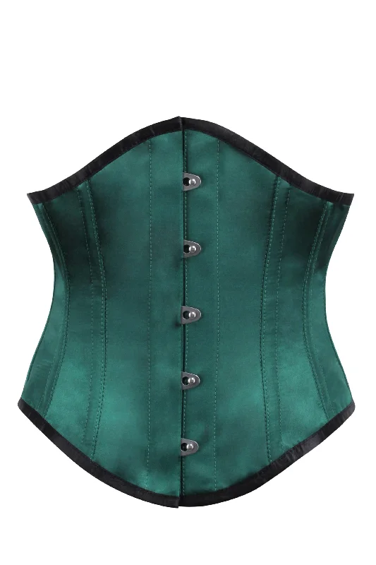 custom fit women bustiers and corsetsEmerald Green Waspie