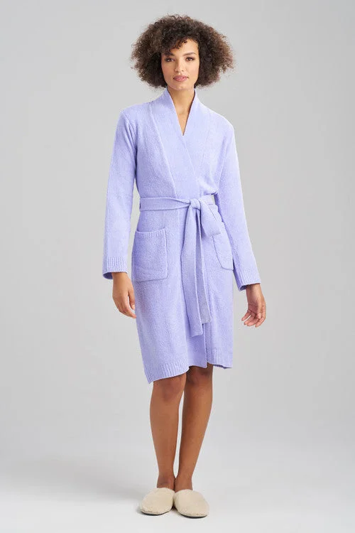 women robes with a sheer panel for a touch of allureAura Solid Robe