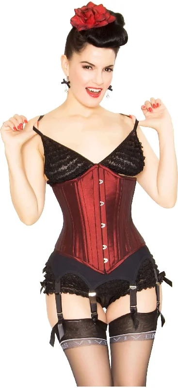 historical reenactment women bustiers and corsetsPlaygirl Faith 24 Steel Bone Ruby Rust Waist Training Corset Cincher