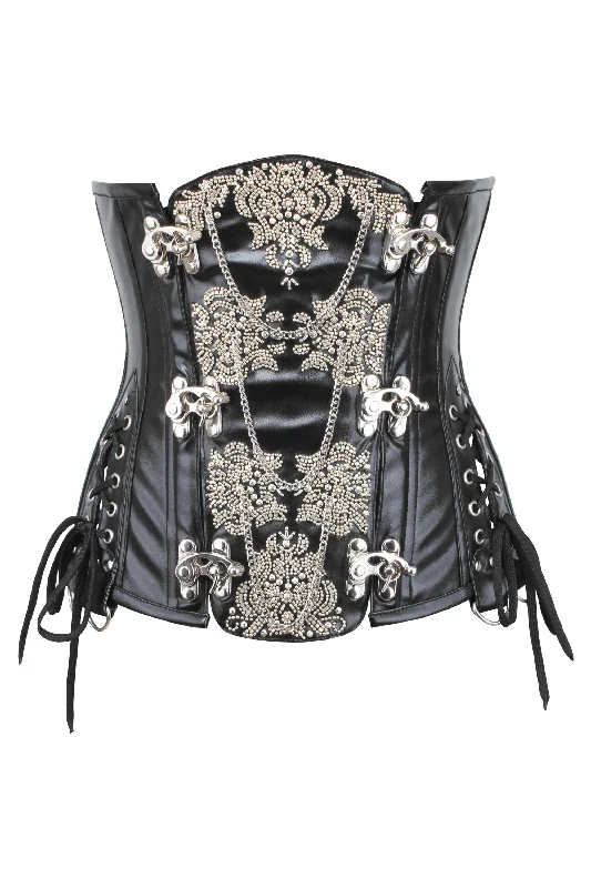 hypoallergenic women bustiers and corsetsOrnate Leatherette Steampunk Underbust