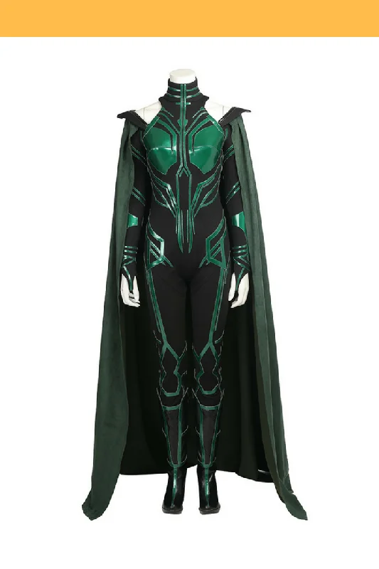 women cosplay costumes with built - in lightsHela Option A PU Leather Cosplay Costume