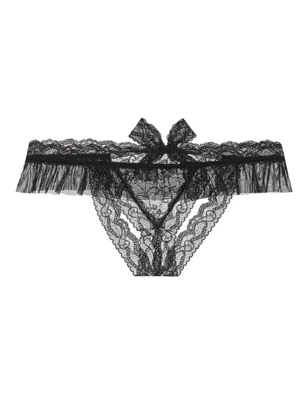 seamless maternity women thongs for a growing bellyBoîte à Désir Open Up Lace Thong