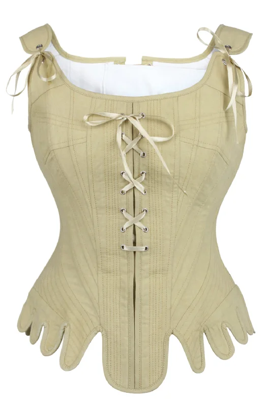 vintage women bustiers and corsets replicasHistorically Inspired 1600-1650 Cotton Overbust Corset