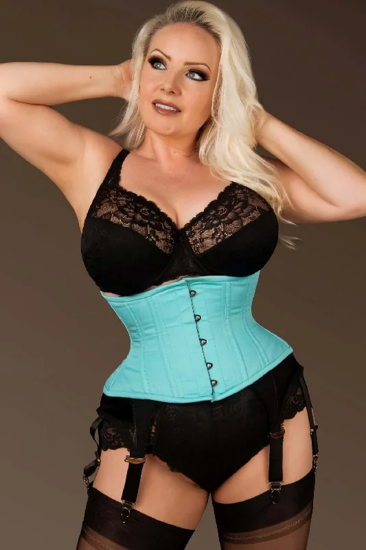 petite women bustiers and corsetsPlus Size Polly Hourglass Mint Waist Training Waspie Corset