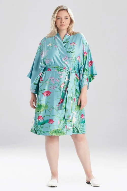 women robes for after - bath relaxationLotus Garden Robe