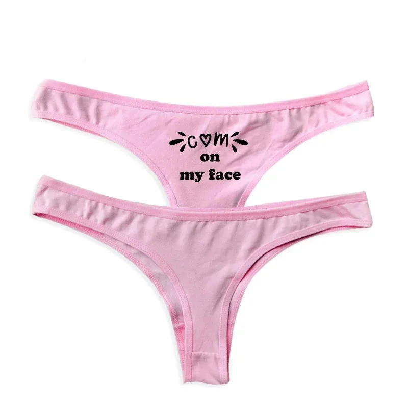 anti - chafing women thongs for long - distance runnersCome On My Face Thong