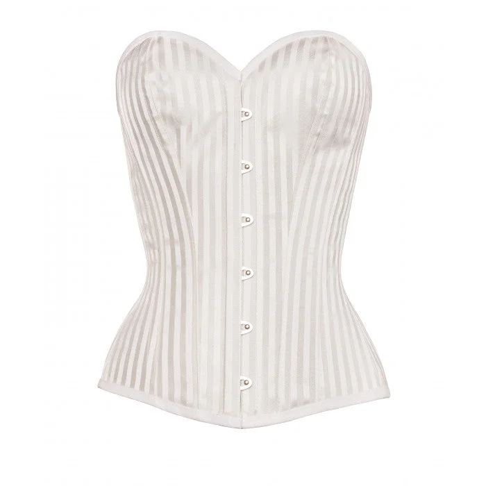 printed women bustiers and corsets patternsMalaki Instant Shape White Striped Corset