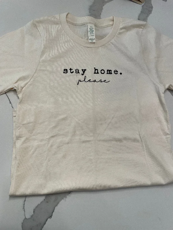 Sheer Bodysuits for a Seductive and Alluring OutfitImperfect #203 - Stay Home Please Adult Tee (XS)