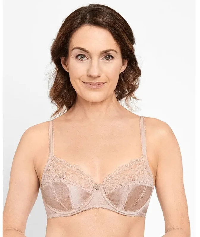 bralette sports bras for light exerciseBerlei Classic Lace Classic Non-Contour Bra - Nude Lace