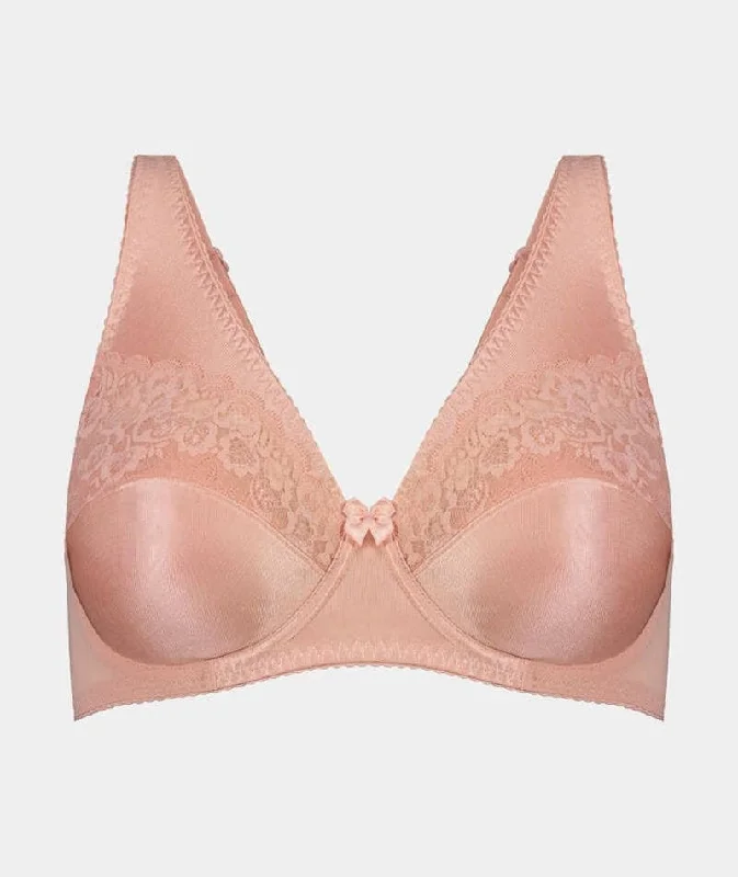 seamless t - shirt bras for everyday wearFayreform Clarissa Underwire Bra - Coral Cloud