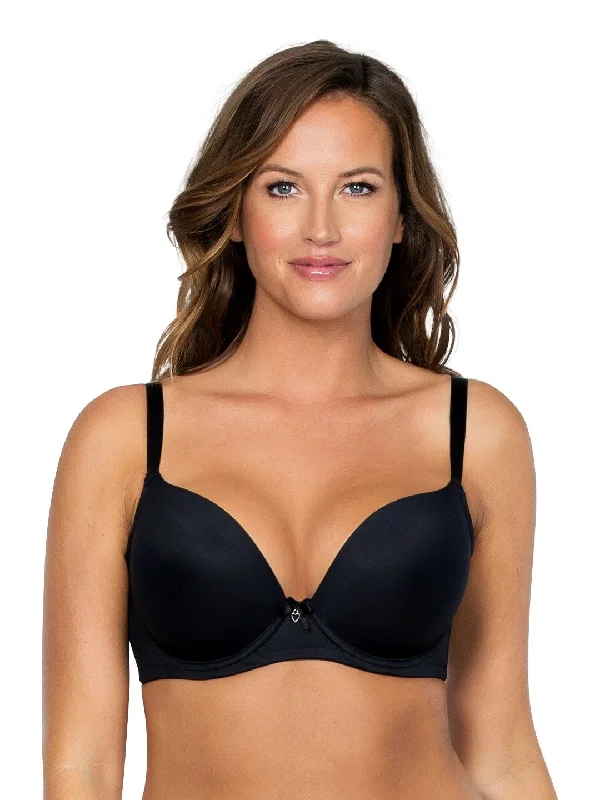 convertible bras with adjustable strapsJeanie Plunge Molded Bra - Black - 4801