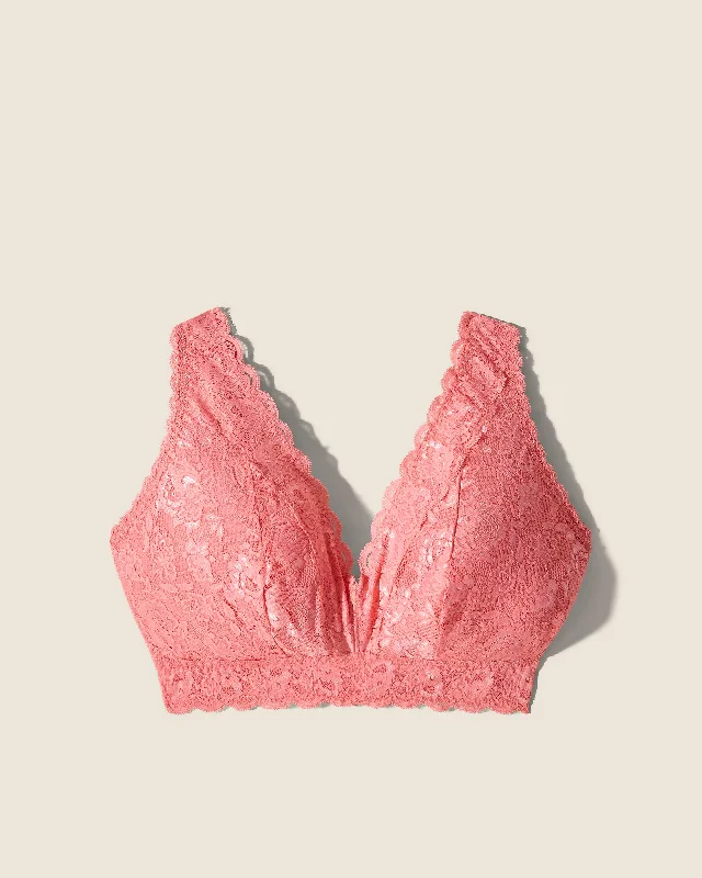 plunge push up bras for a bold lookSuper Curvy Plungie Longline Bralette