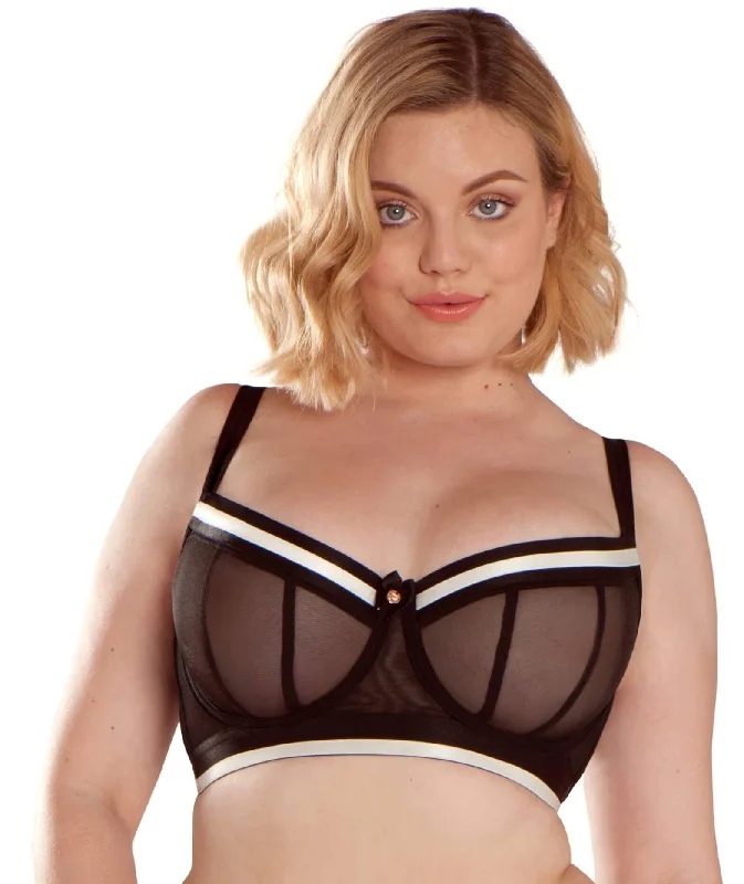 minimizer bras to reduce bust sizeScantilly Decadence Balcony Bra - Monochrome