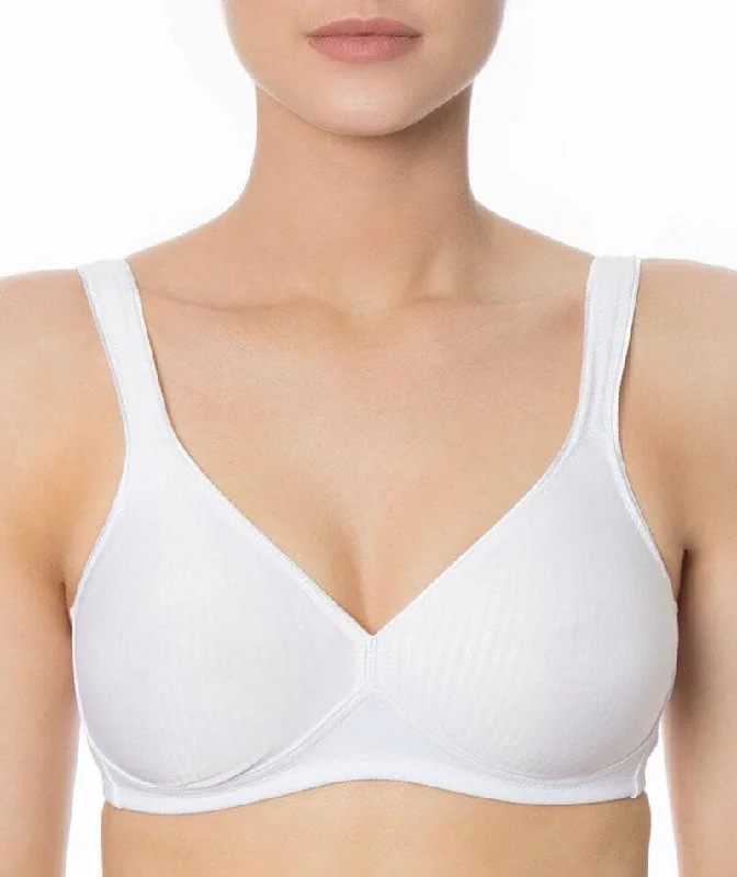 sexy lace push up bras for special occasionsTriumph Modern Soft + Cotton Wire-free Bra - White