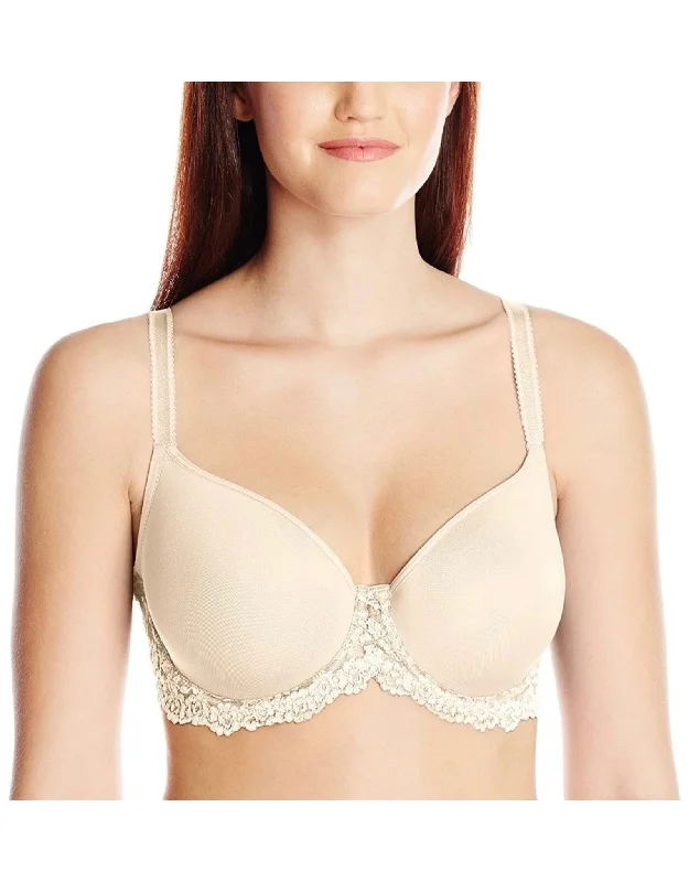 padded bras for added volumeWacoal Embrace Lace Underwire Contour Bra, Naturally Nude/Ivory | Nude Wacoal Embrace Lace Bra