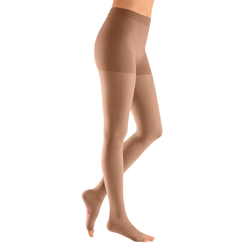 Women's over - the - calf socks with a stripe designMediven Plus Pantyhose 40-50 mmHg, Open Toe