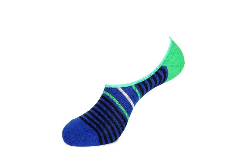 Women's anti - odor socks for long - day freshnessWedding Stripe - No Show