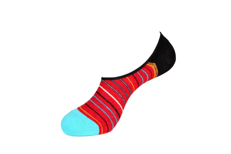 Women's non - slip socks for safetyCandy Stripe-No Shows