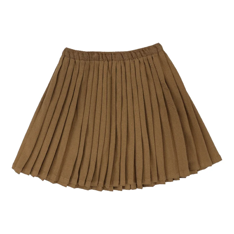 organic cotton women tights for an eco - friendly choiceAnalogie Knife Pleated Skirt - Camel