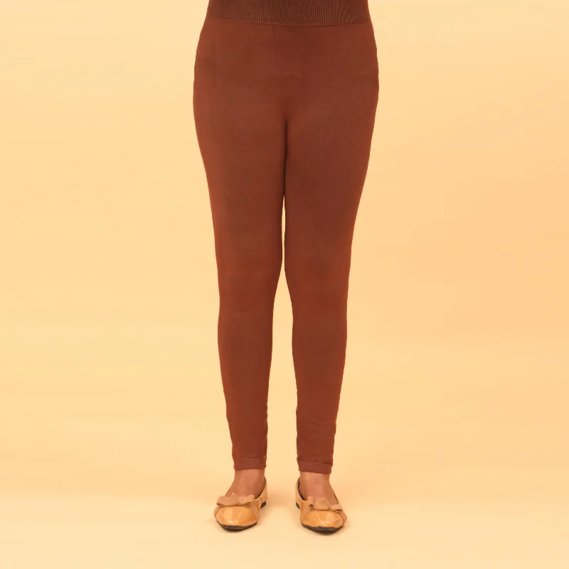 opaque women tights in black for a classic styleBrown Plain Jersey Tights PN2060