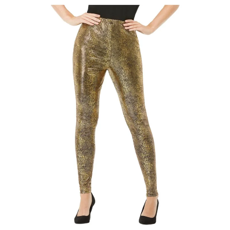 stirrup women tights for a unique styleDragon Scale Gold Leggings