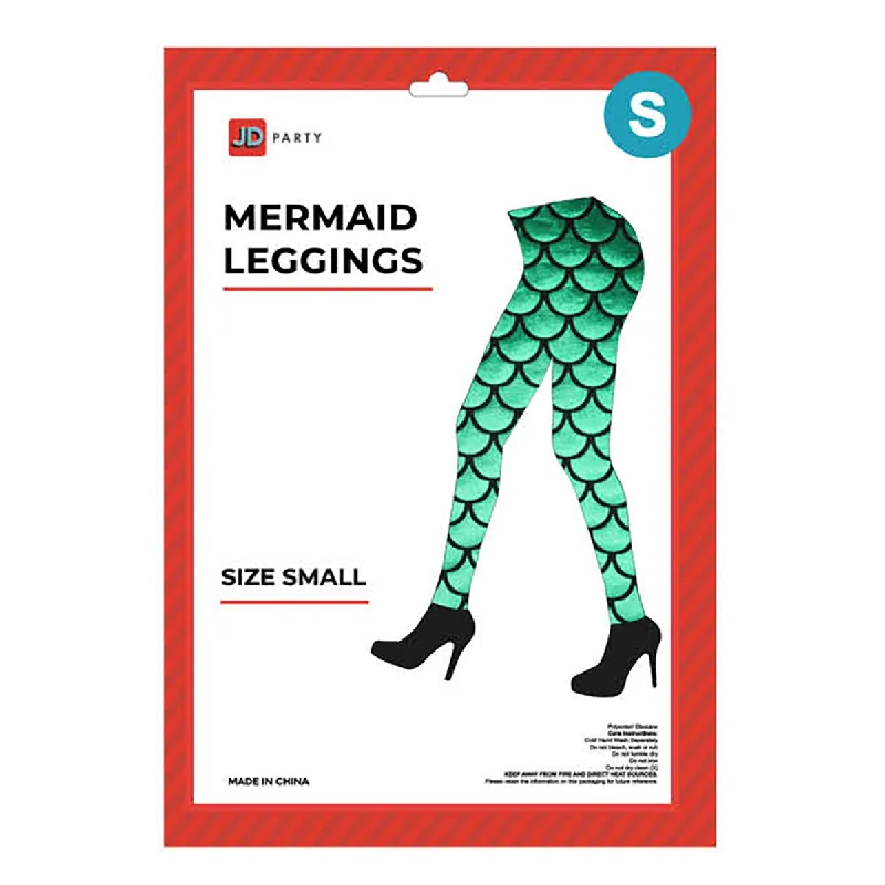 women tights with a glittery finish for a sparkly lookMermaid Leggings - Green